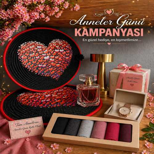 Anneniz İçin Özenle Hazırlanmış Özel Kutu Siyah