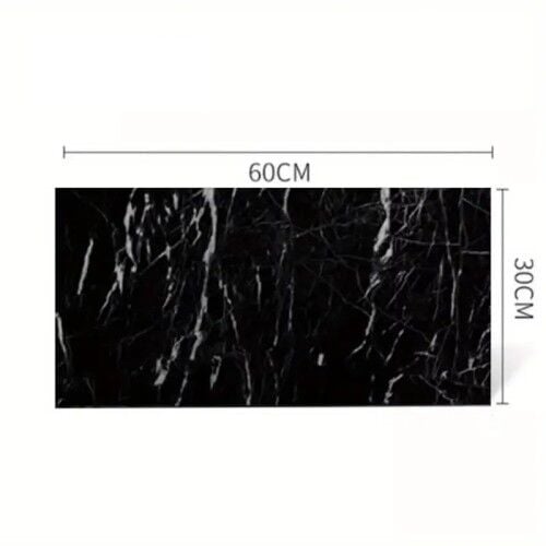 Siyah Mermer Desenli Alüminyum Duvar Sticker