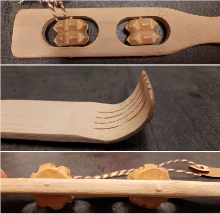 Doğal Bambu Kaşınma Ve Masaj Sopası