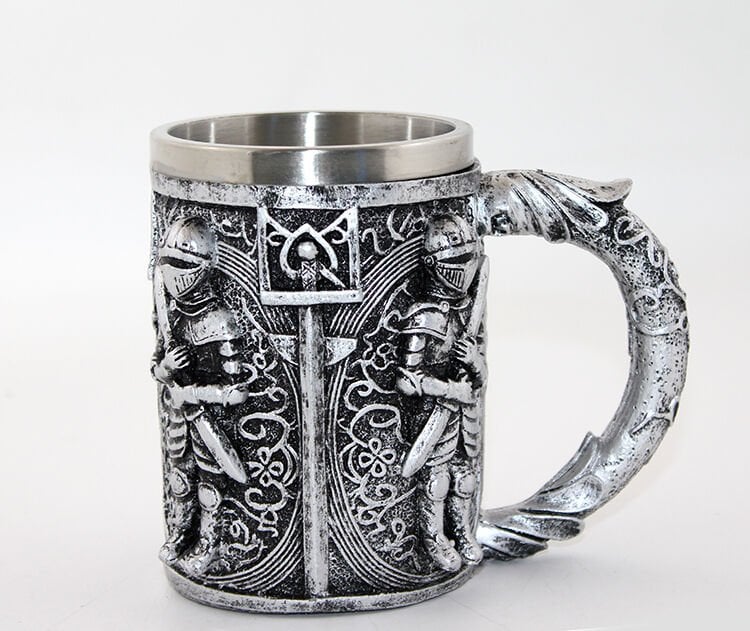 Paslanmaz Çelik Şövalye Kupa Bardak (Büyük Boy)