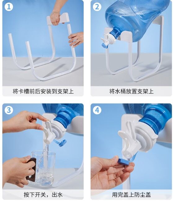 Damacana Musluk Başlığı ve Metal Ayak Stand Seti