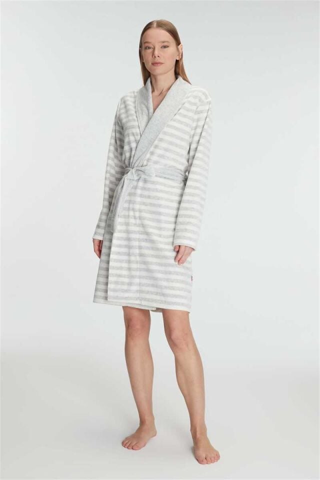 Anıl Kadın Pamuklu Sabahlık Yumuşak Dokulu, Sıcak Tutucu ve Şık 11327