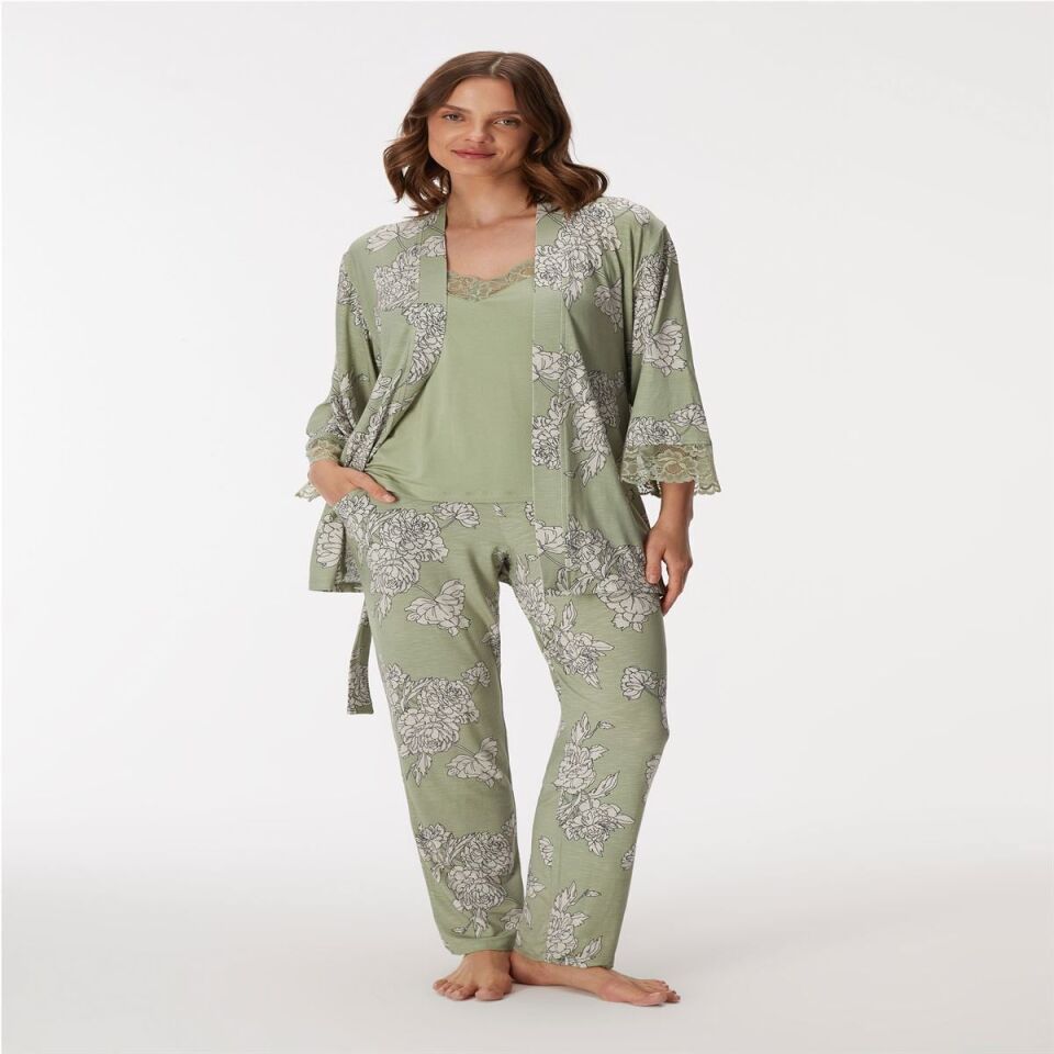 11402 Kadın Sabahlık, Atlet ve Pantolon Takım