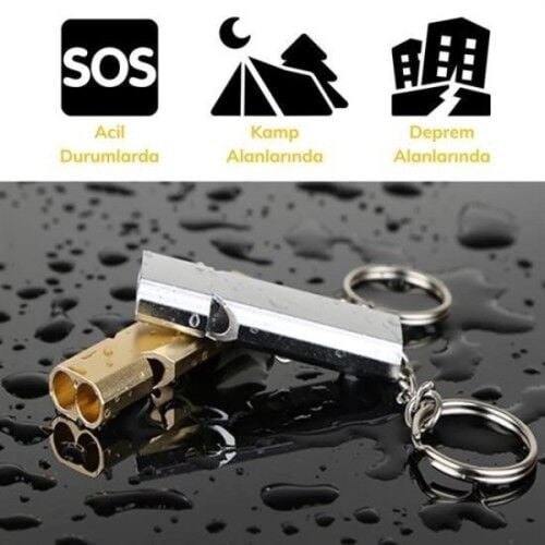 Alüminyum SOS Düdük Anahtarlık