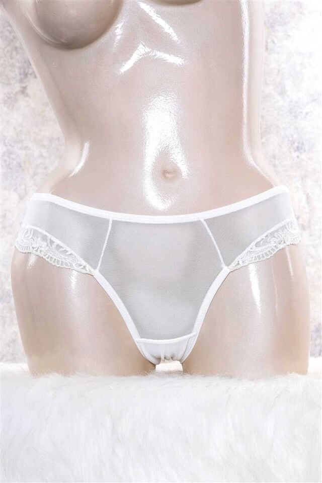 Kadın Tüllü Dantelli Slip (2786)
