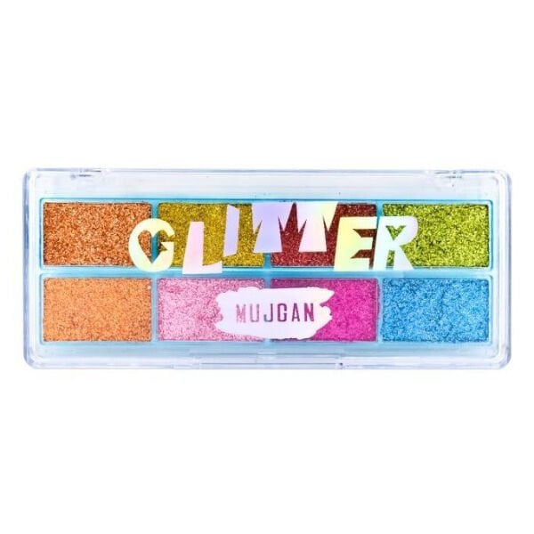 8 Renk Yaz Glitter Far Paleti - 2'li Set