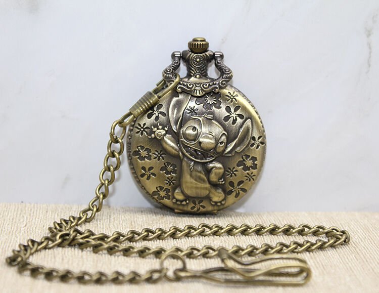 Stitch Tasarımlı Köstekli Saat