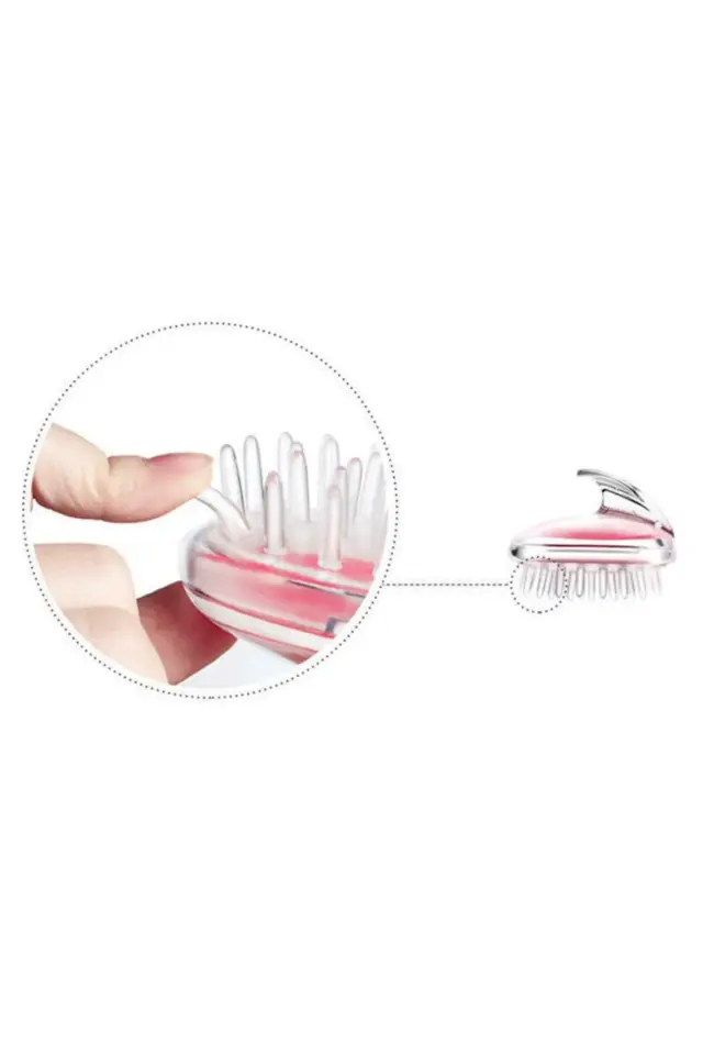 Silikon Yumuşak Duş Saç Fırçası