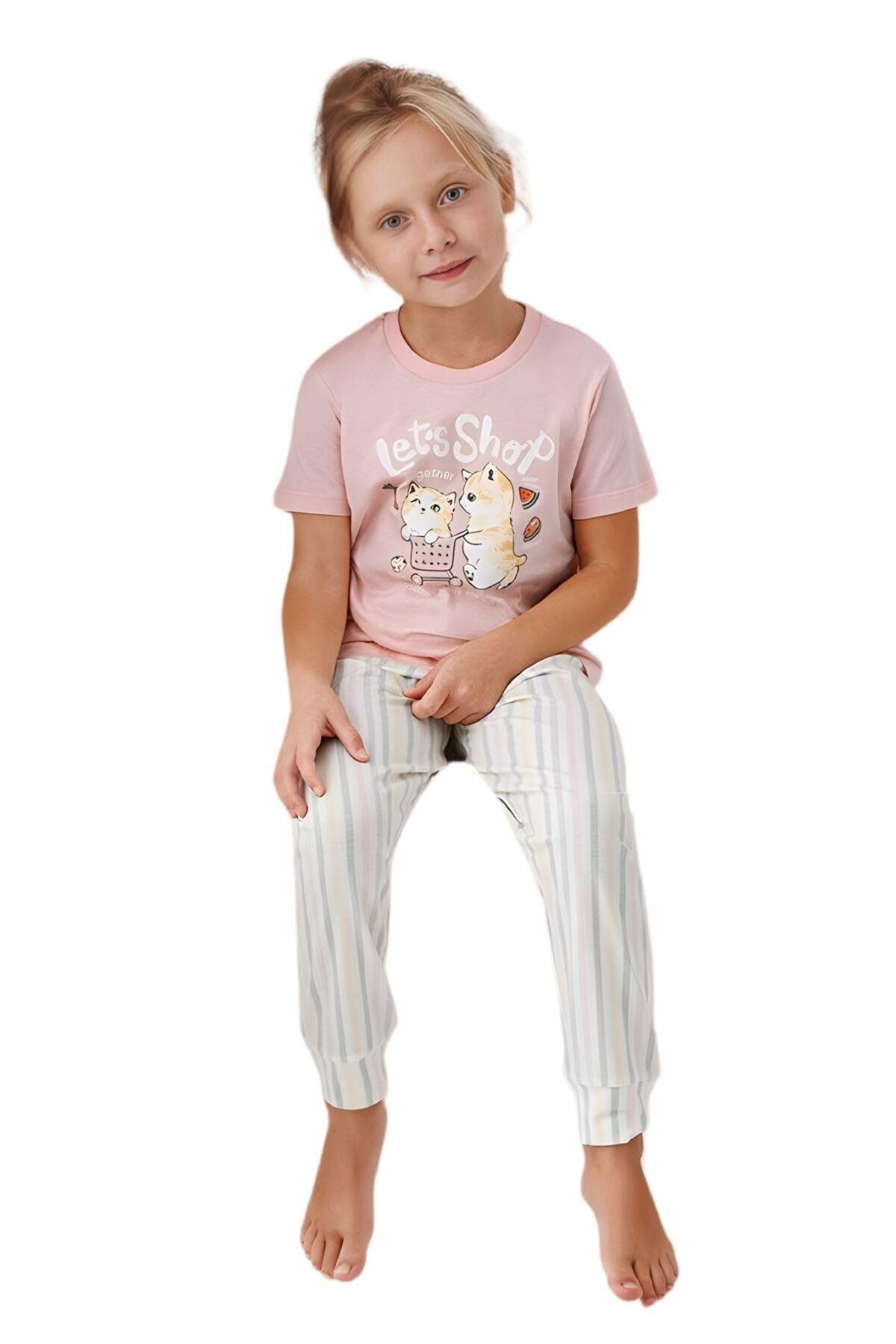 ANNE-KIZ SETİ KIZ ÇOCUK İKİLİ PİJAMA TAKIM AR3571