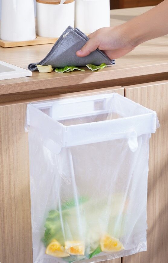 Kendinden Yapışkanlı Katlanabilir Çöp Poşeti Tutucu Aparat