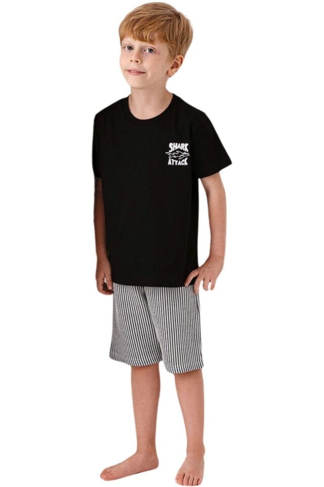 BABA-OĞUL SETİ E.ÇOCUK PİJAMA ŞORTLU TAKIM AR3671G