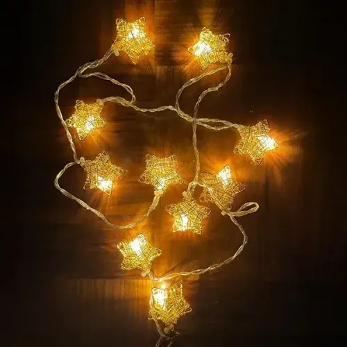 3m 20 LED Pilli Yıldız Led