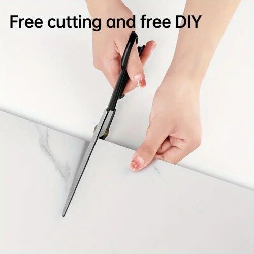 Vinil Beyaz Mermer Desenli Alüminyum Duvar Sticker