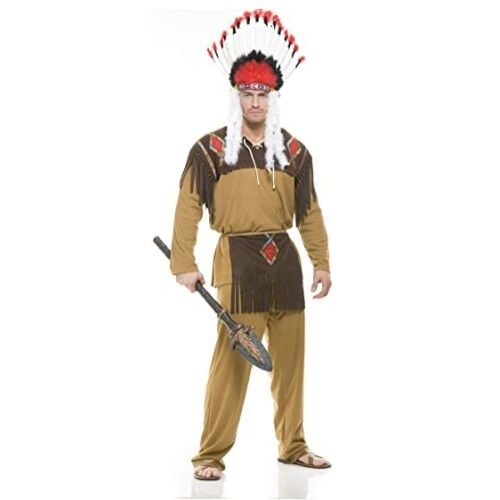 Beyaz Tüylü Siyah Kırmızı Büyük Hintli Kızılderili Başlığı