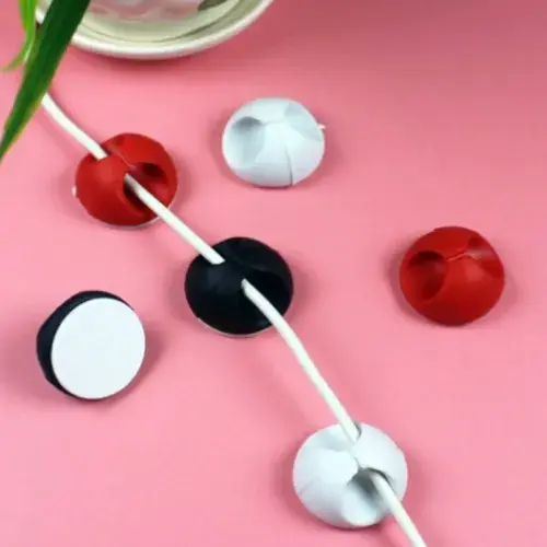 Yapışkanlı Kablo Sabitleyici Düzenleyici 6'lı Renkli Paket