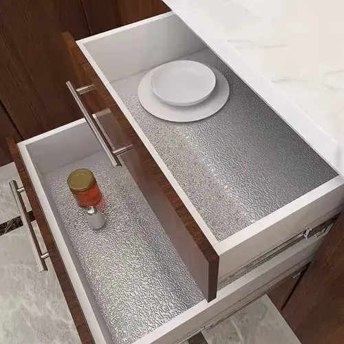 Yapışkanlı Mutfak Folyo Gümüş 40 cm x 10 m