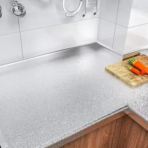 Yapışkanlı Mutfak Folyo Gümüş 40 cm x 10 m
