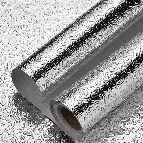 Yapışkanlı Mutfak Folyo Gümüş 40 cm x 10 m