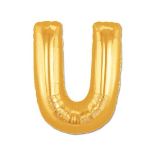 U Harf Folyo Balon Altın Renk 40 inç