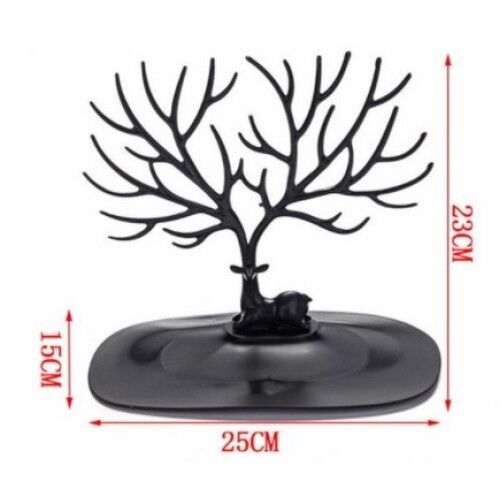 Geyik Tasarımlı Takı Standı Siyah