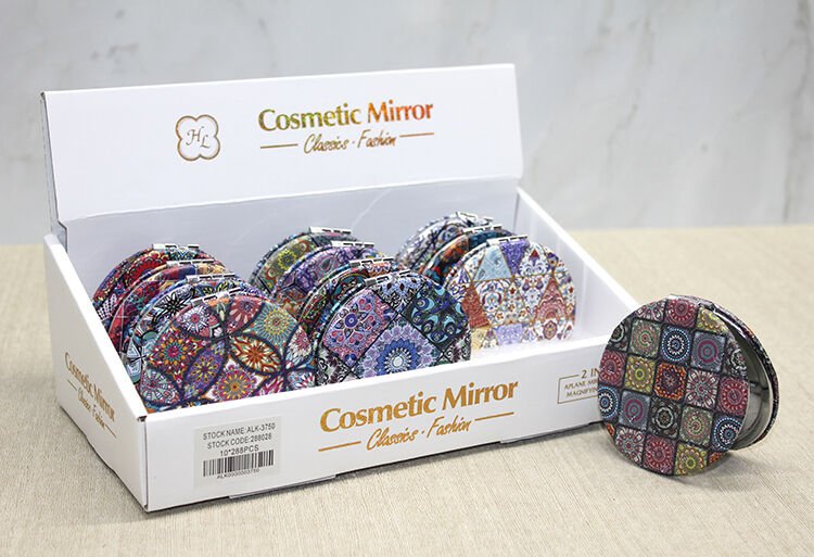 Taşlı El Aynası Yuvarlak İnce Model 1