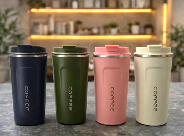 480 ml Paslanmaz Çelik Termos Mug Bardak