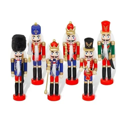 Kurşun Asker Ahşap Dekoratif Set 6'lı, 13 cm