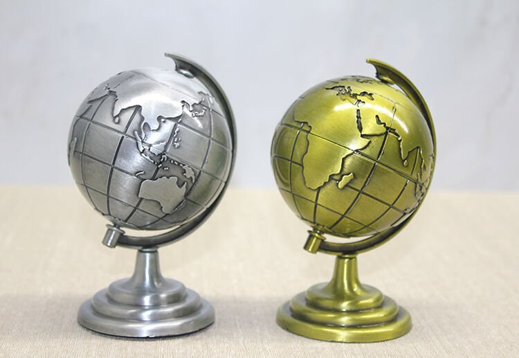 Metal Dünya Küre - Model 2