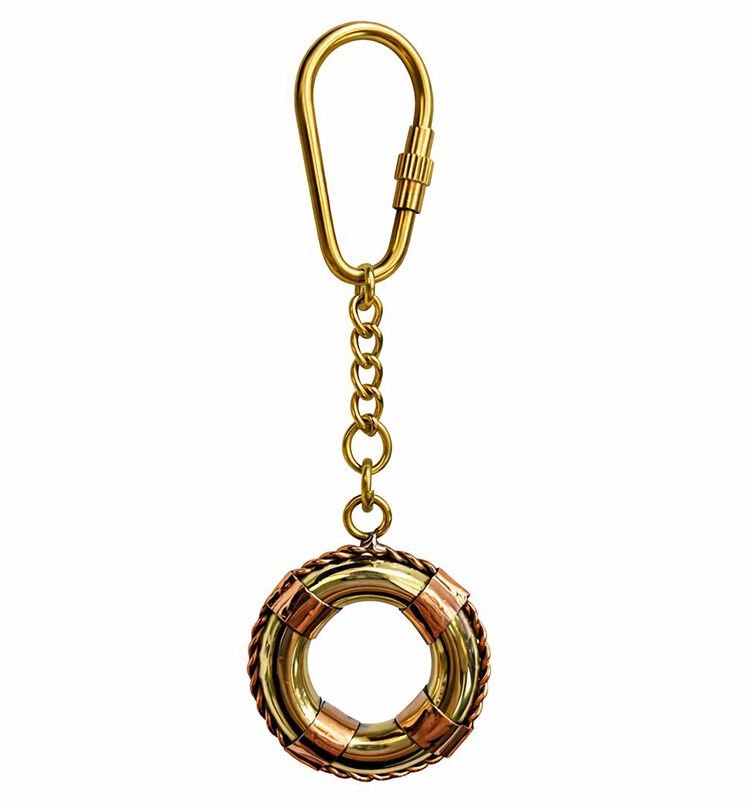 Pirinç Deniz Simidi Anahtarlık