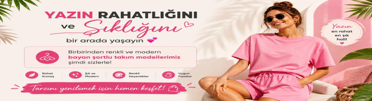 Kadın şortlu pijama takımı